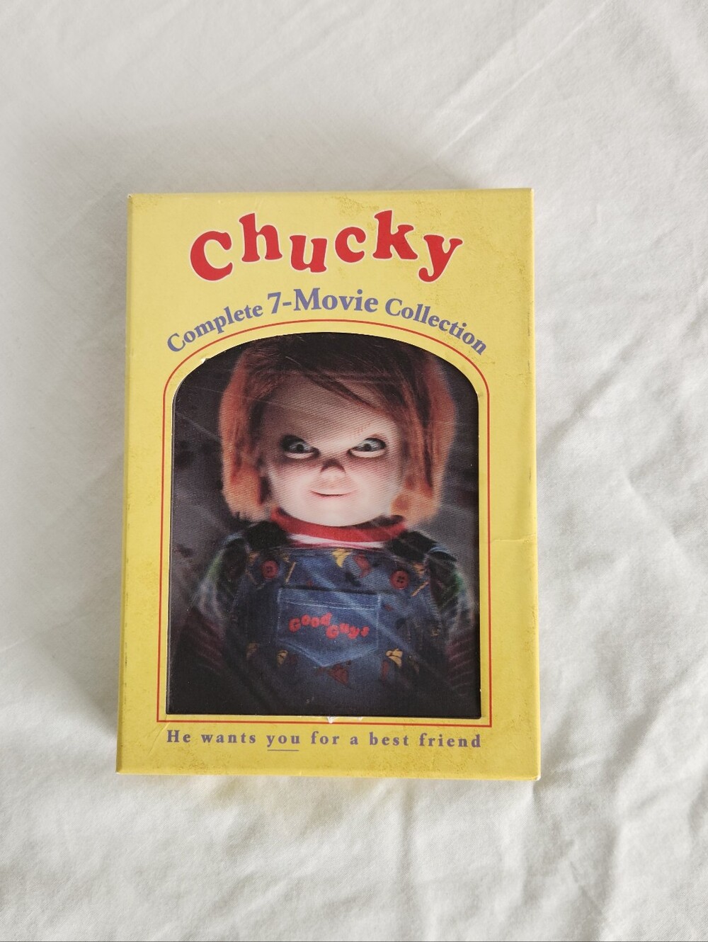 Chucky Complete Movie Collection Deluxe Boxed Seven DVD Set 3D Hologram Design